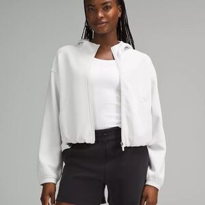 Lululemon Softstreme Full Zip Hoodie in Light Vapor